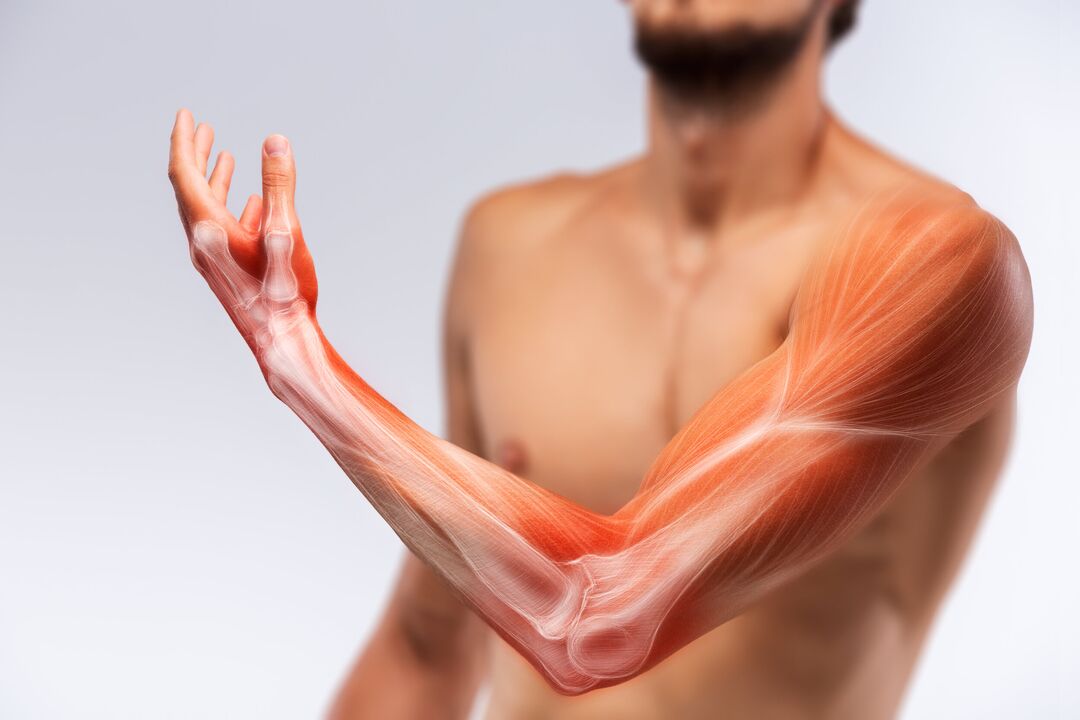 Les muscles de la main et son traitement avec le traitement du gel Congelum